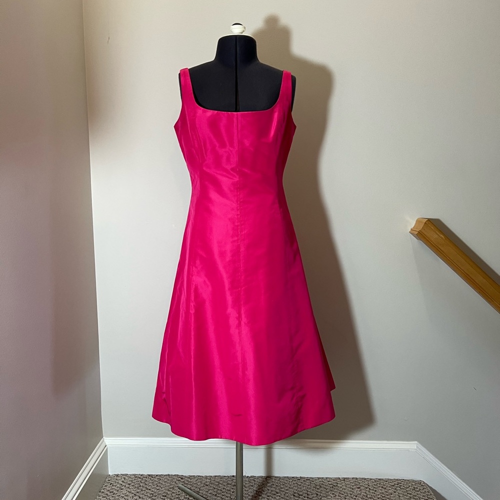 J. Crew Dress - Hot Pink Satin